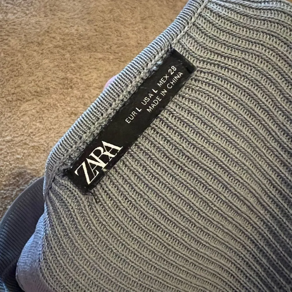 Zara large grey crop top - Image 6