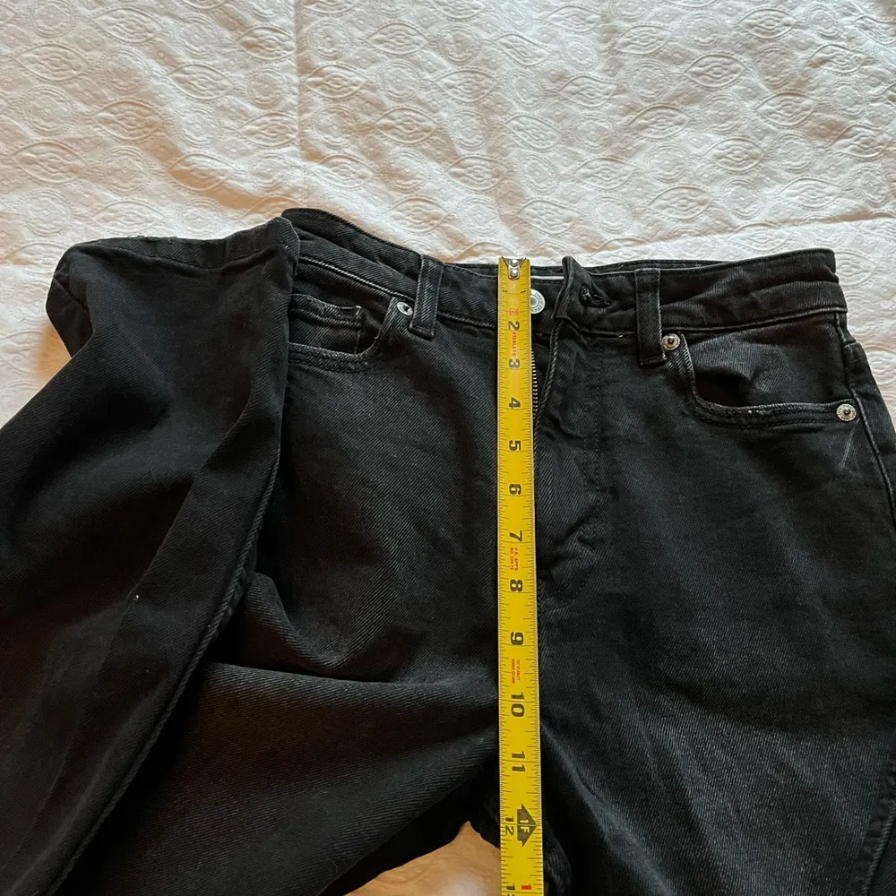 High waisted Zara black straight jeans - Image 5