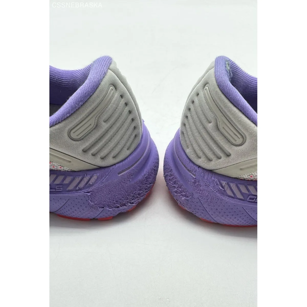 Brooks Shoes Womens Adrenaline GTS 22 Running Comfy Grey White Purple - Size 8.5 - Image 10