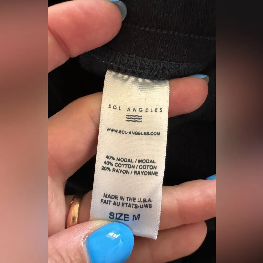 Sol Angeles Three Row Jogger sweatpants blue size medium - Image 5