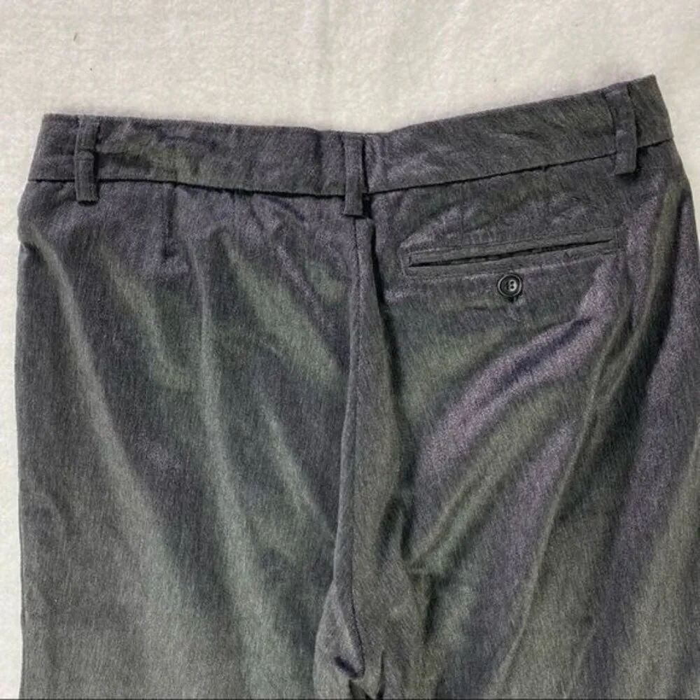 Club Monaco Charcoal Mid Rise‎ Cotton Blend Wide Leg Pant Career Business Size 6 - Image 6