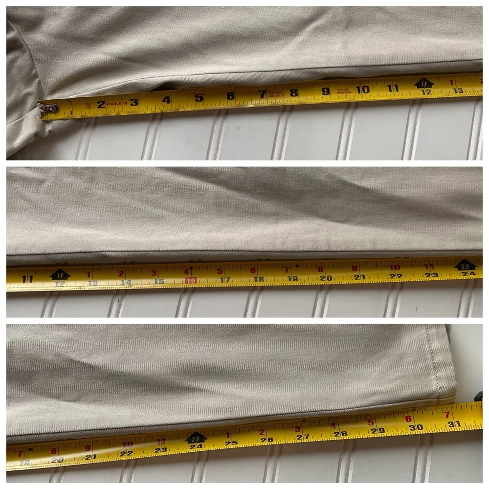 Pendleton Khaki Trouser Pant Tan Brown Beige Size 14 Office Business Casual 32L - Image 5