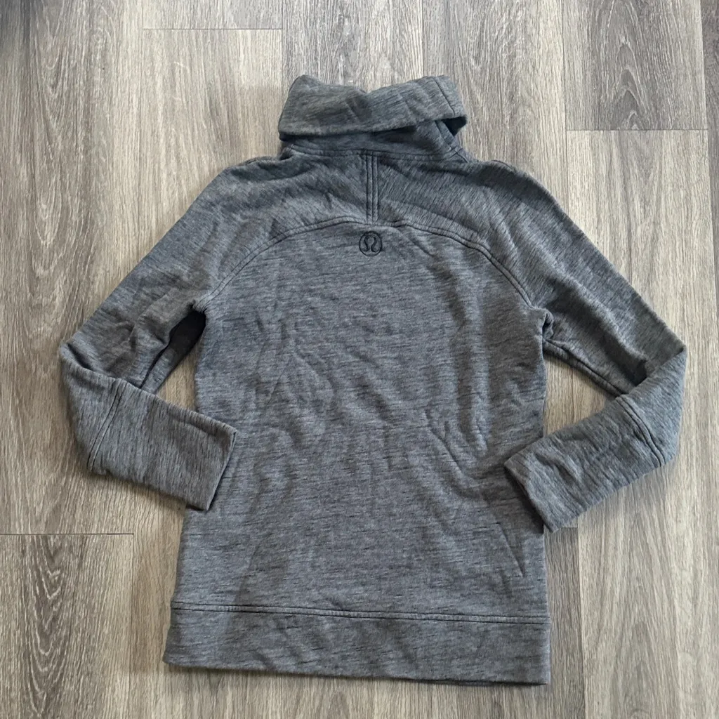 lululemon athletica Gray Cowl Neck Pullover To you Tunic Sweater - Image 2