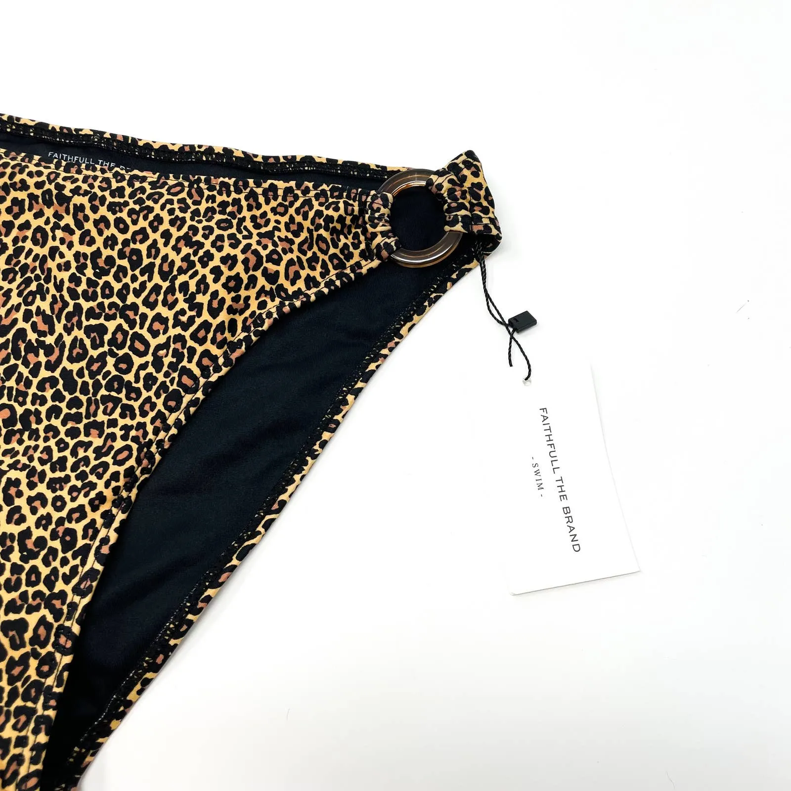 FAITHFUL THE BRAND Cheetah O-ring High Rise Bikini Bottoms - Image 6
