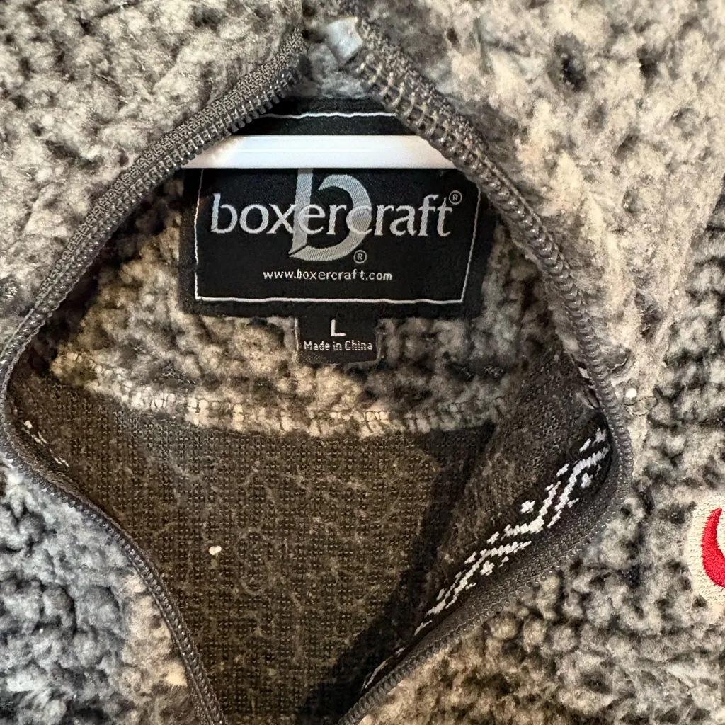 Boxercraft Alabama Crimson Tide Quarter Zip Sherpa Pullover - Image 2