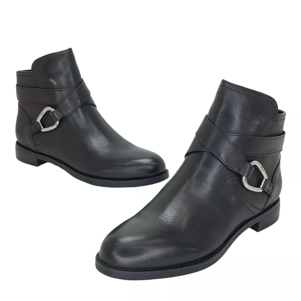 NWT Lauren Ralph Lauren Women's Hermione Ankle Fashion Boots Black 7B Size 7 - Image 12