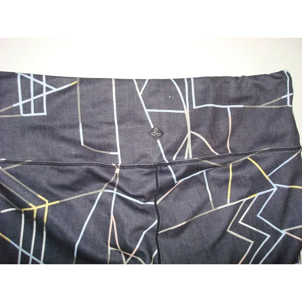 NWT New Prana Pillar Capri Leggings Pants Womens Yoga Pilates Hike M Black Multi Size M - Image 7