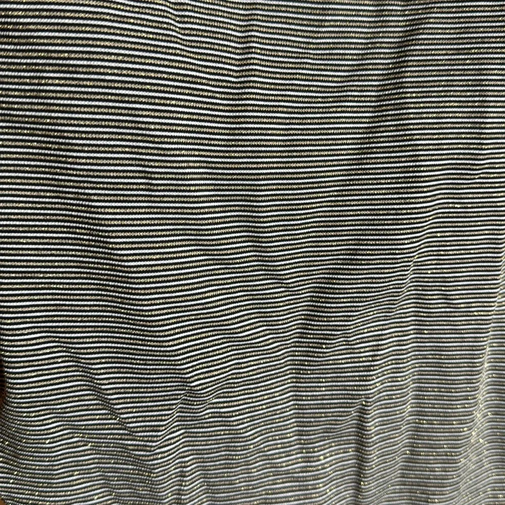 Shade & Shore Black Cream Metallic Gold Strappy Side Swimsuit Size Small - Image 2