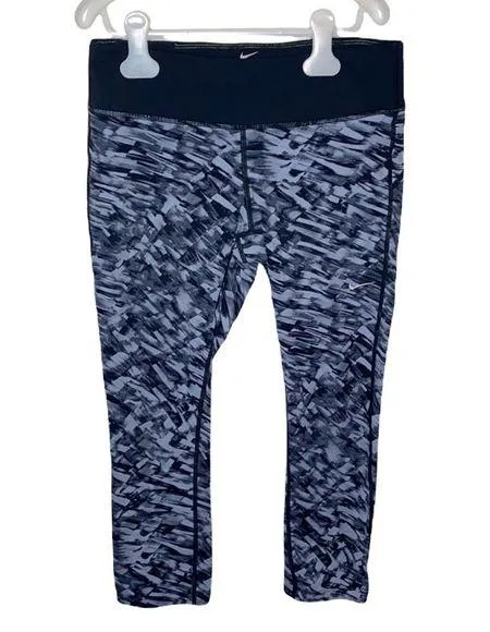 Nike running Dri-fit cropped leggings with abstract print  size M - Image 2