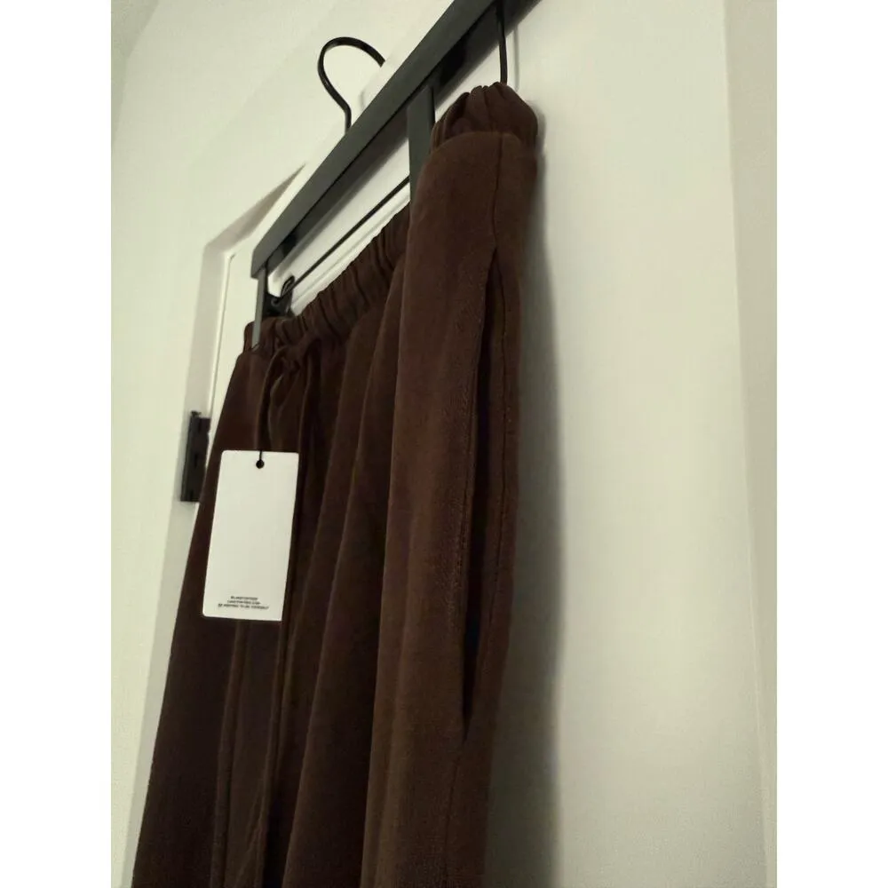 $154 New Lanston Brown Wide Leg Drawstring Sweatpants - Image 7