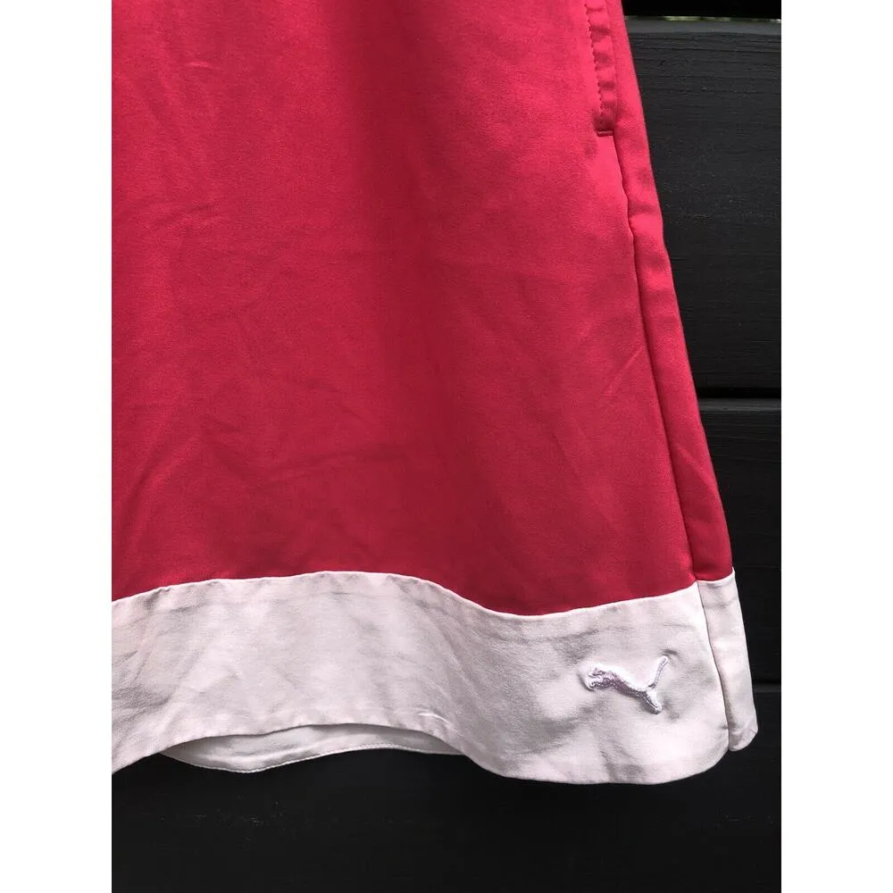 PUMA Skort Skirt Golf/Tennis/Pickleball Size XS Pockets Pink Back Zip Athletic - Image 6