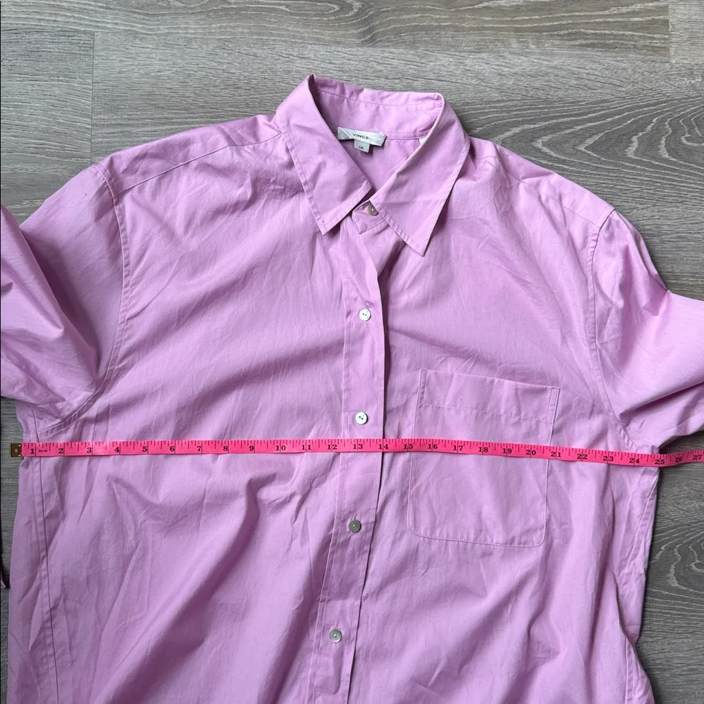 VINCE WOMEN'S OVERSIZED LONG SLEEVE SHIRT LARGE - Image 13