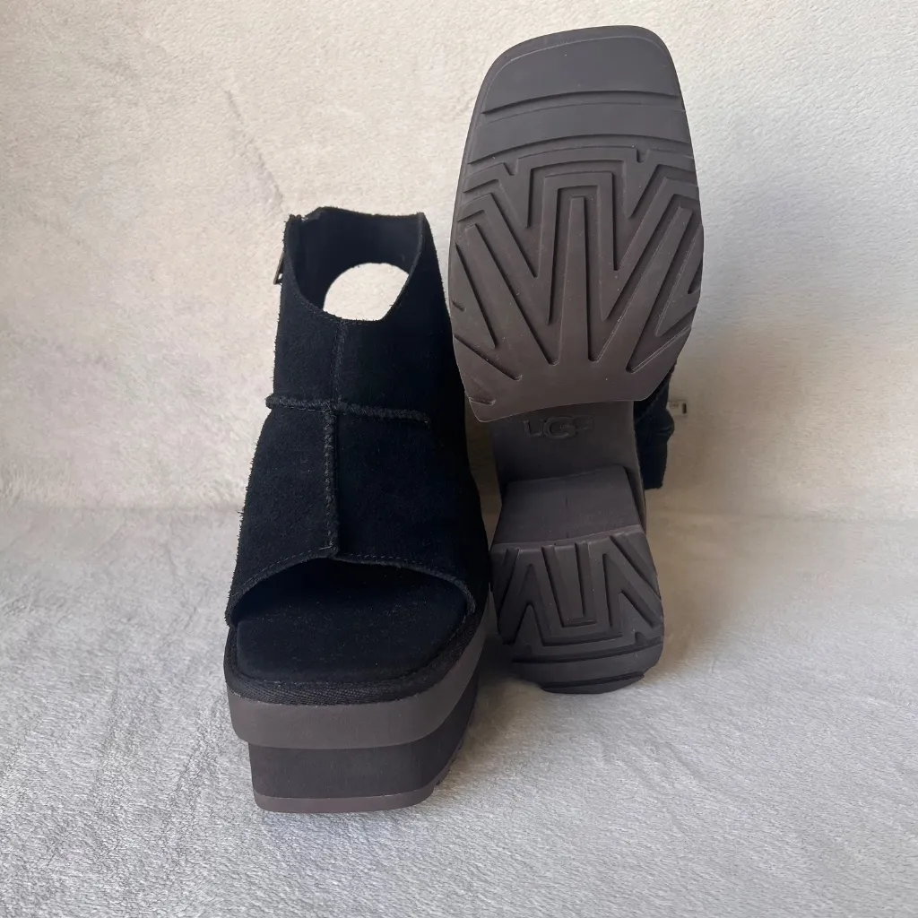 UGG Women's Black New Heights 4" Platform  Sandals  Size US 9 - Image 11