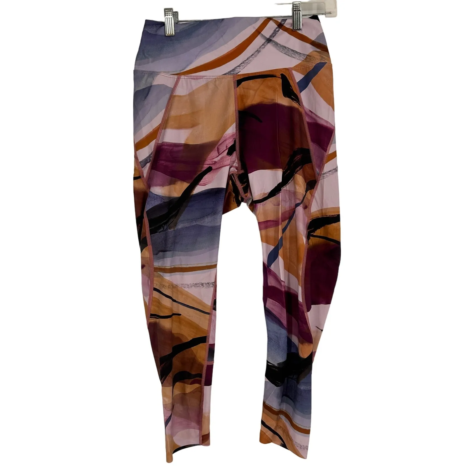 Soma WKND 360 Crop Multicolor High Rise Activewear Legging Size Large - Image 2