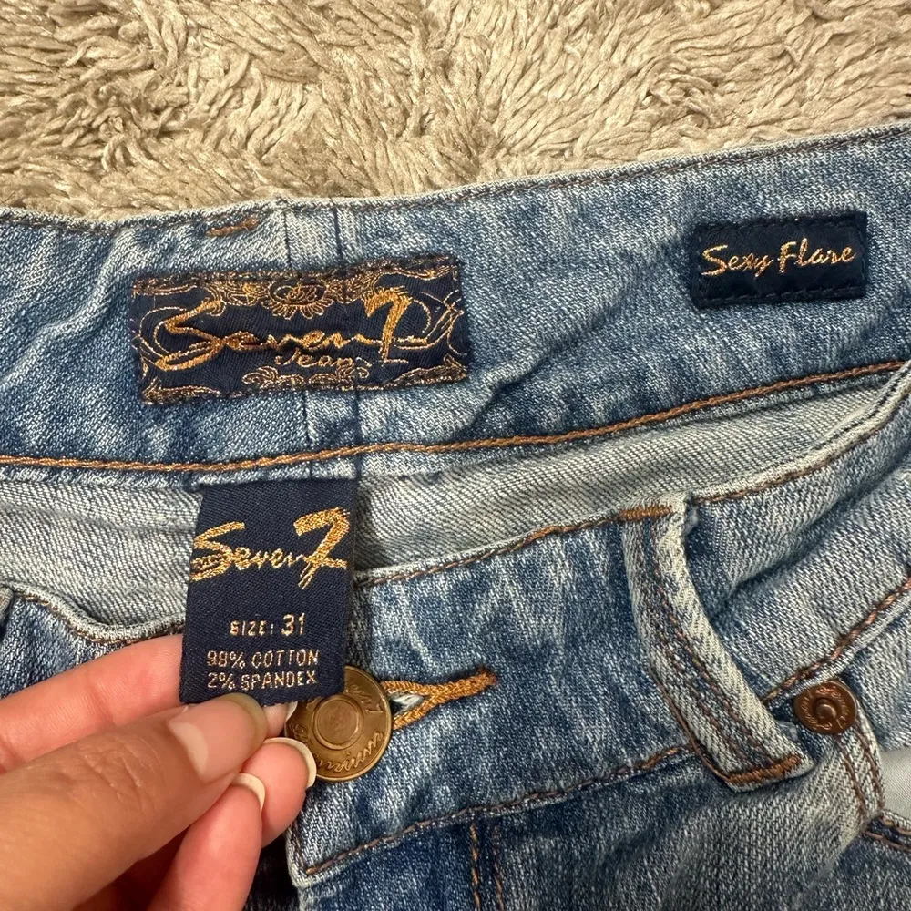 Seven 7Jeans Sexy Flare size 31 Women's Blue Jeans - Image 3