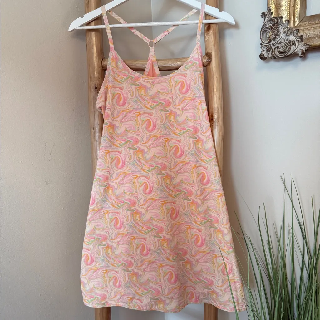 Outdoor Voices The Exercise Dress in Pink Marble Large - Image 3
