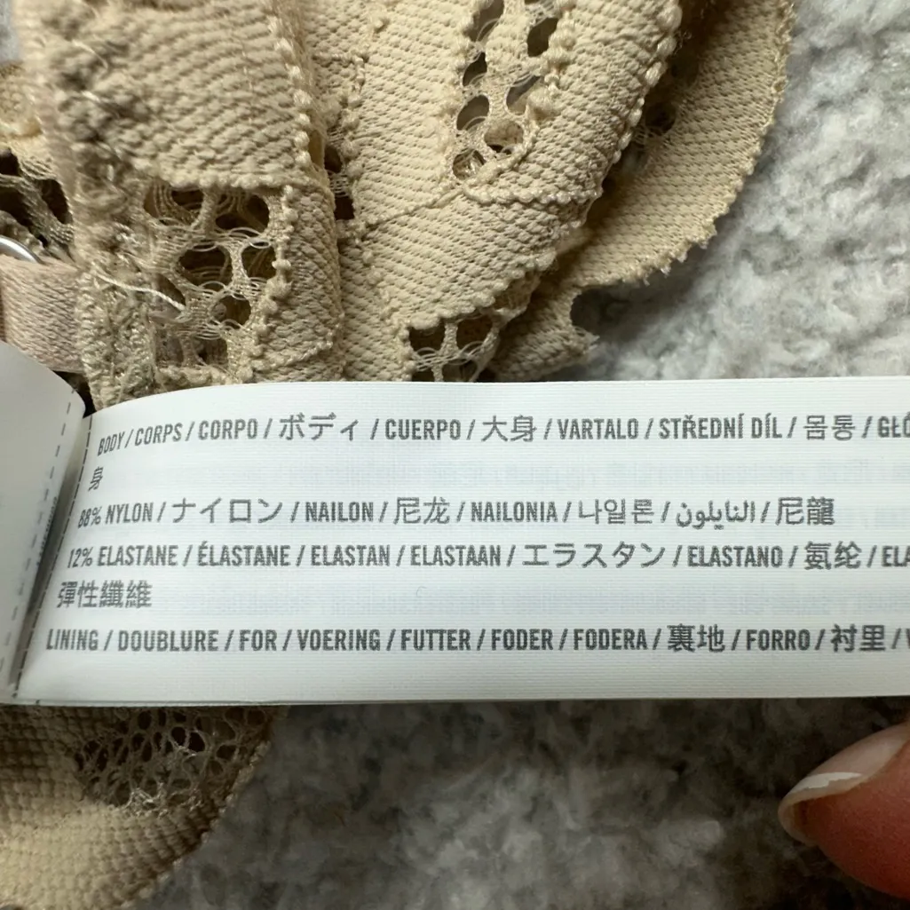 Lace Bralette Abercrombie Size Medium‎ Bra - Image 5