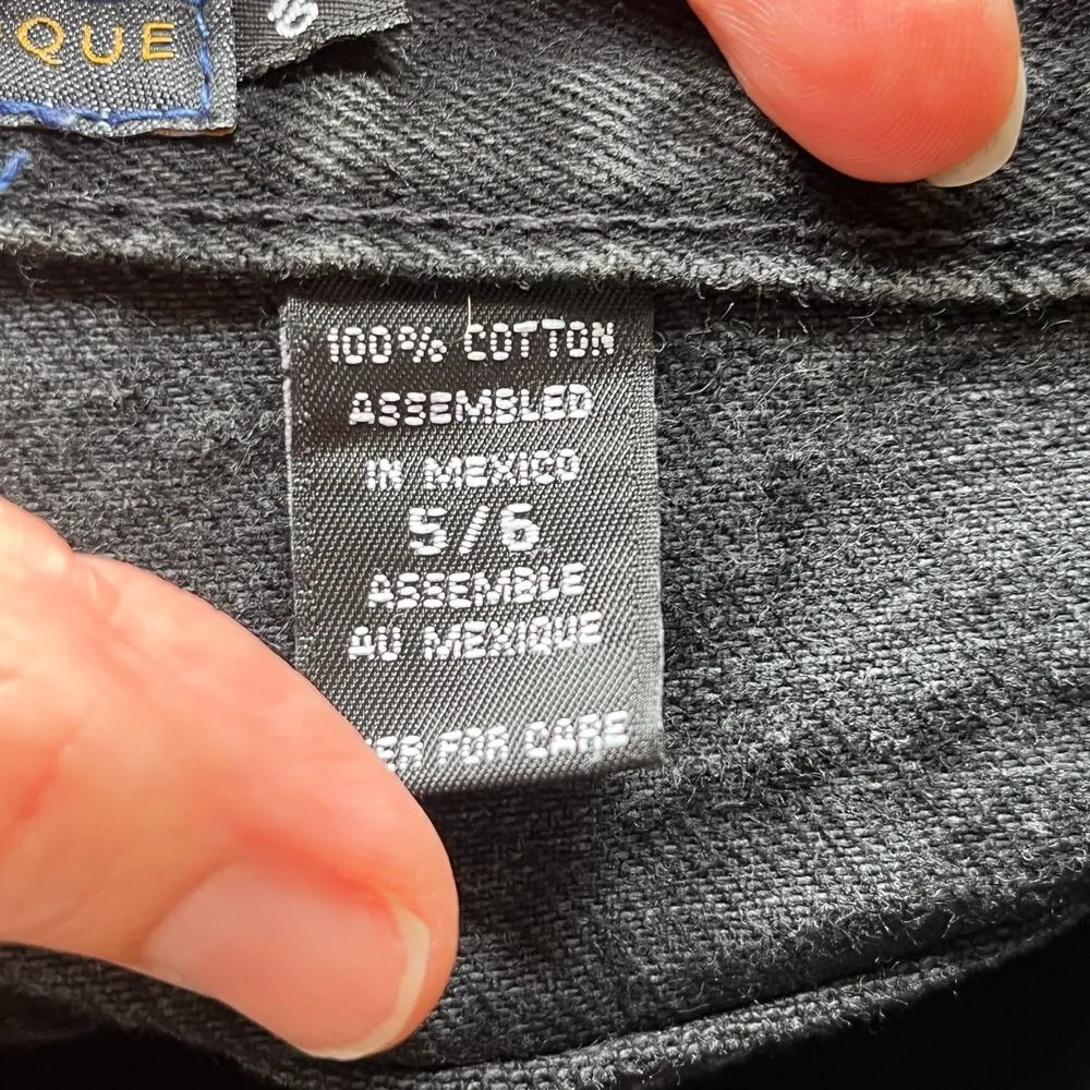 Express Bleus Women's Vintage 90's Era Black Bootcut Jeans Size 5/6 27" Waist - Image 9