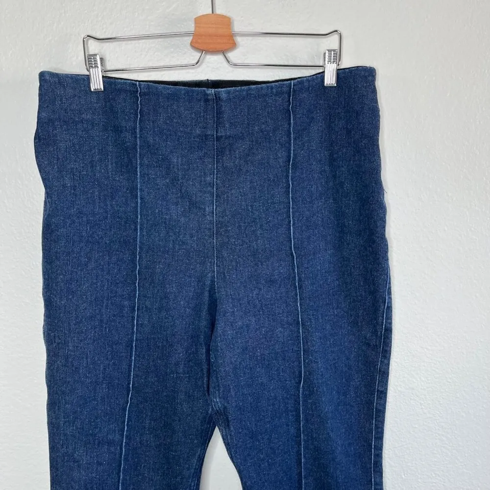 Spanx Womens Spanxshape Zero Waistband Micro Flare Jeans Size 2X - Image 6