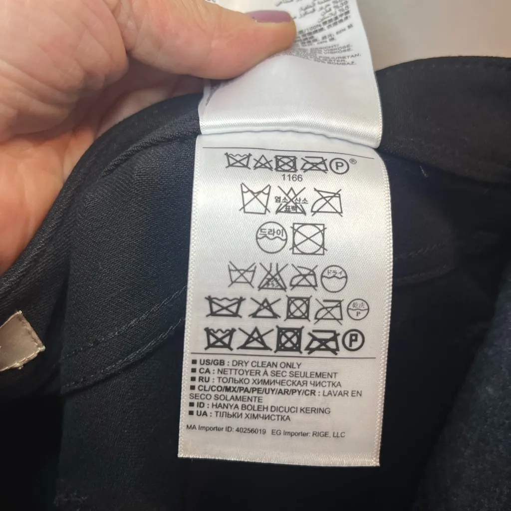 Banana Republic Black Faux Leather Front Sloan Ankle Jeans Womens Size 8 - Image 8