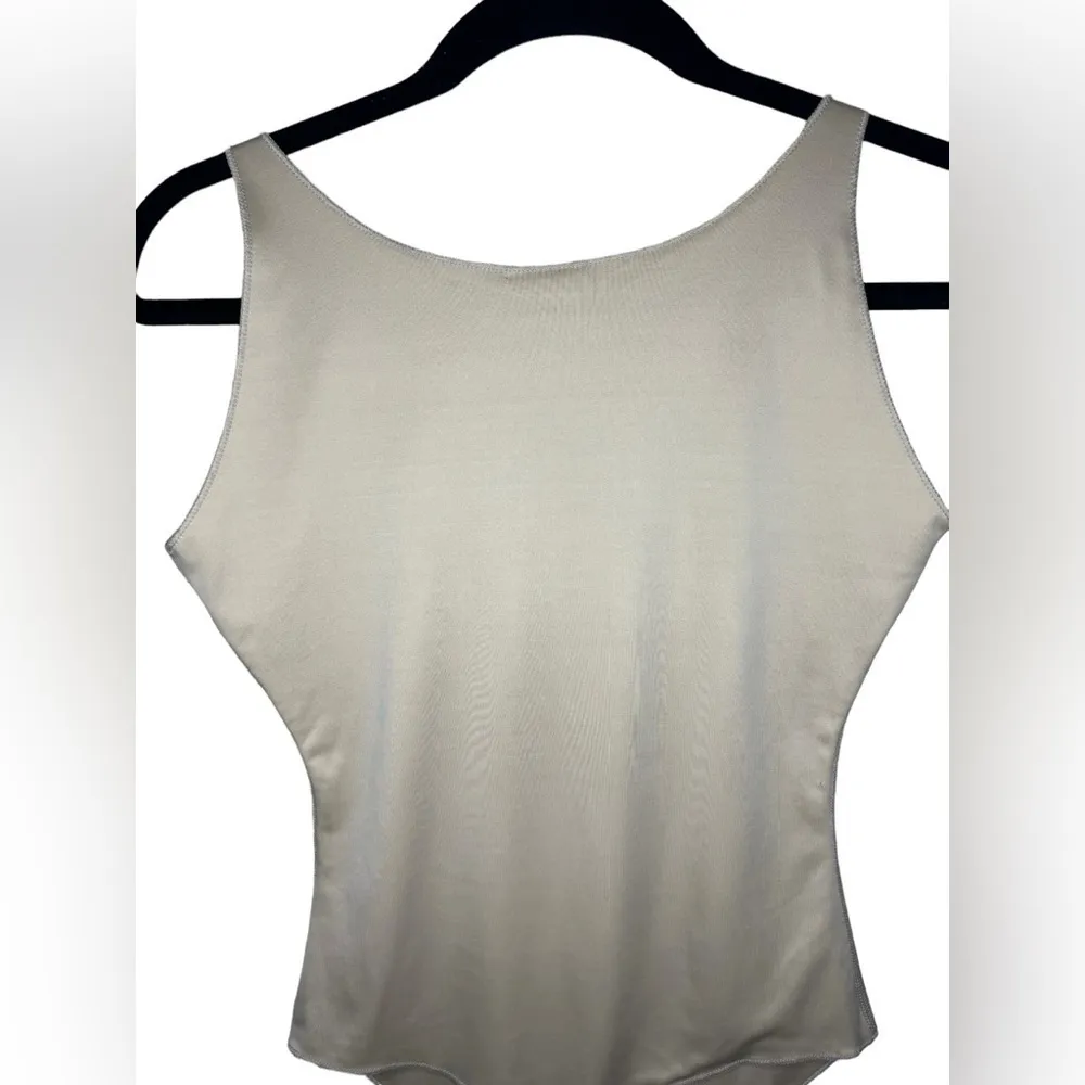 Spanx Hide and Sleek Thong Bodysuit Size Medium Nude - Image 5