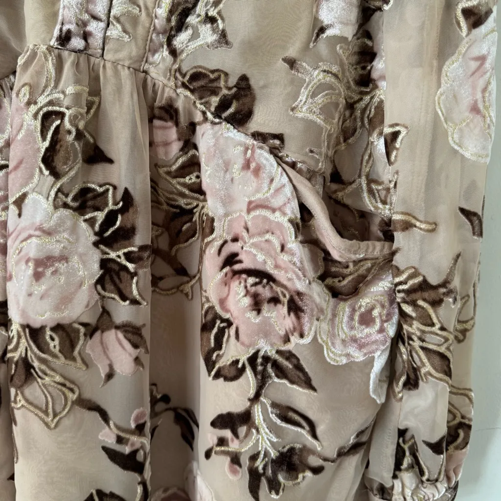 Free People Velvet Tunic Mini Dress Size XS - Image 5