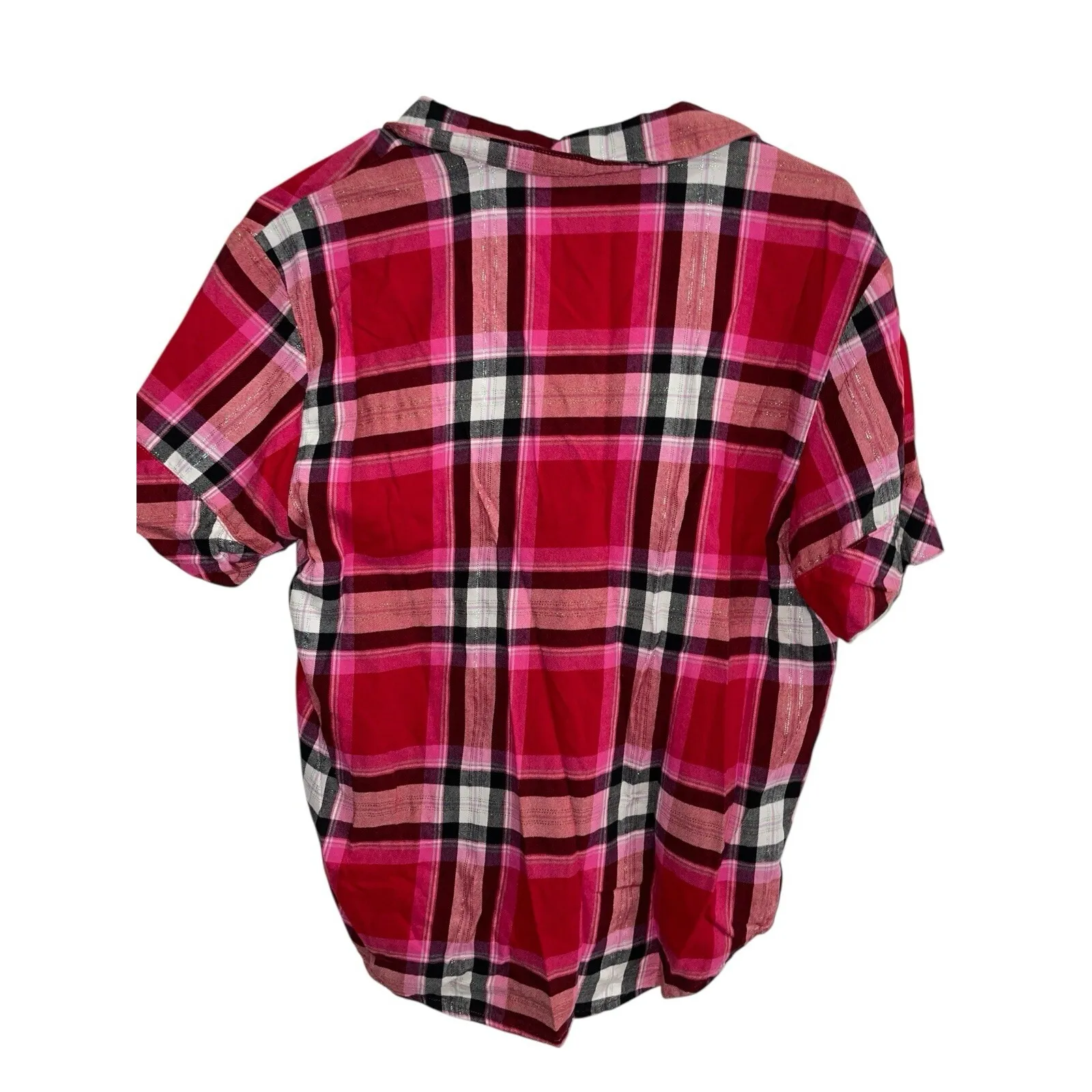 Victoria's Secret Pajama‎ Set Women's Short Sleeve Button Front Top and Shorts S - Image 5