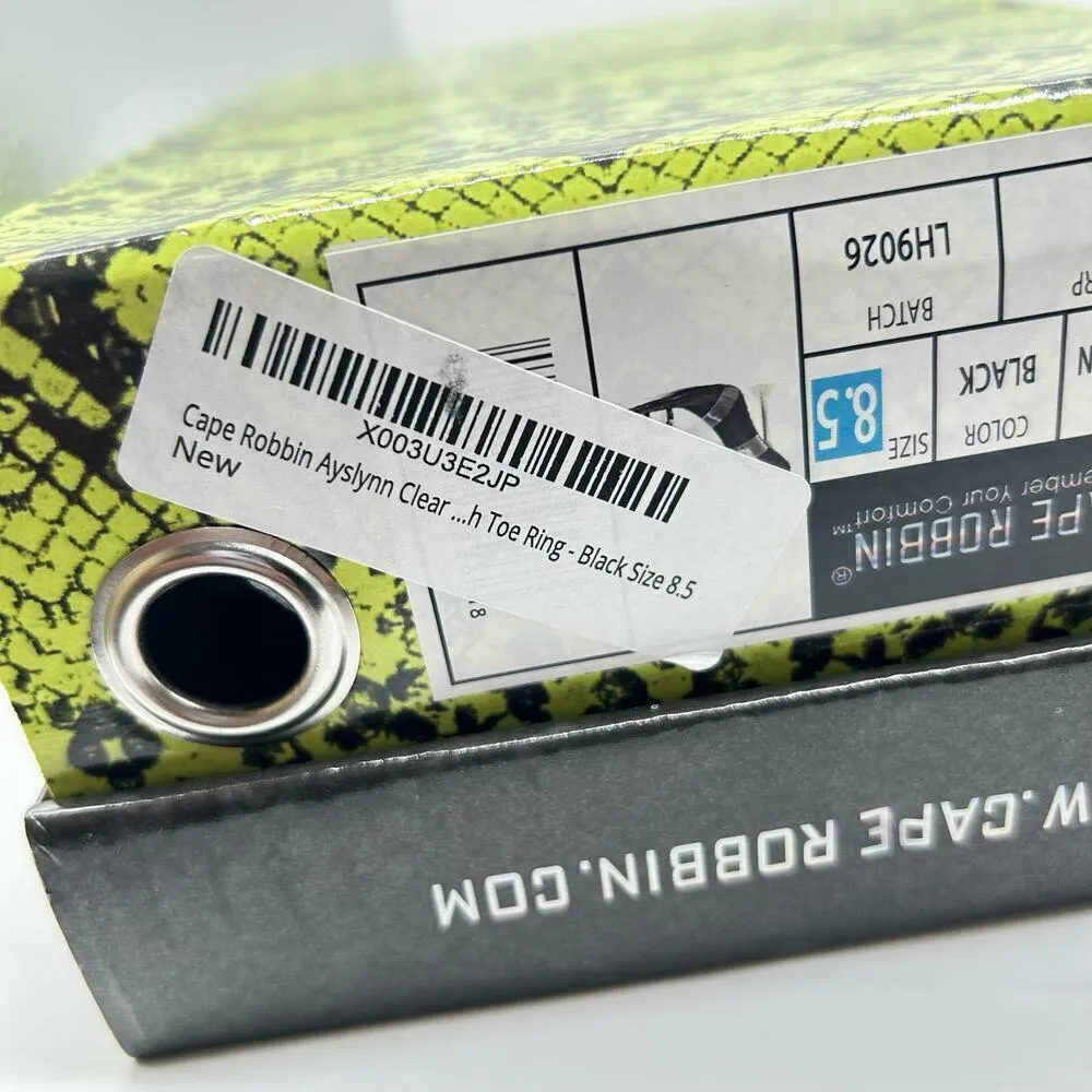 Cape Robbin Sandals Womens 8.5‎ Black Ayslynn Rhinestone Square Toe Sandal NEW - Image 13