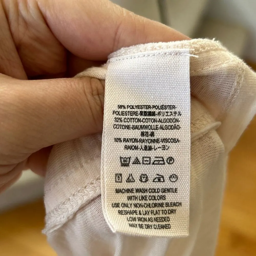 Free People We the Free Blush Cream Sheer Long Line Tank Top - Image 5