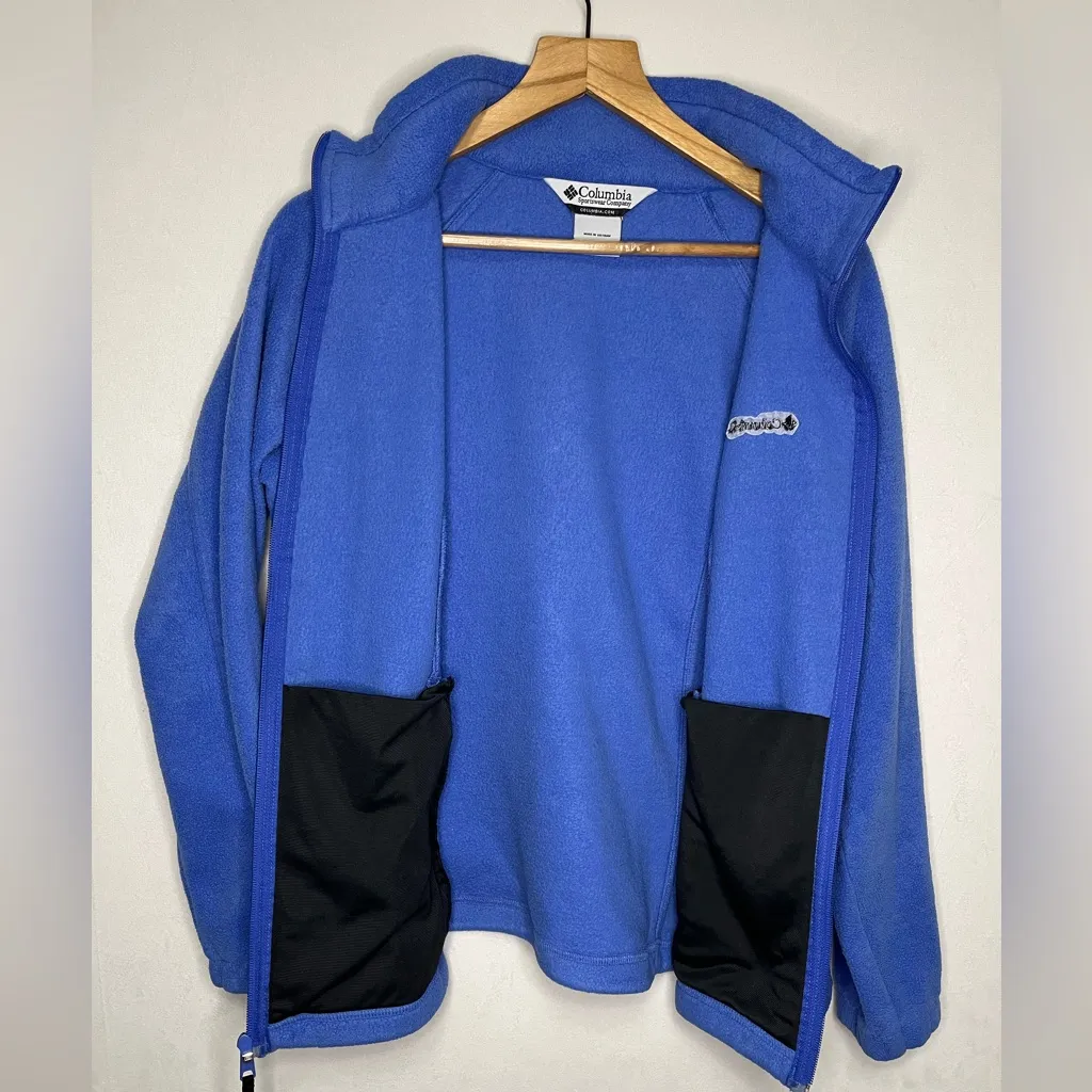 Columbia Women Blue Fleece Active Hiking Outdoor Gorpcore Casual Jacket Size 1X - Image 5
