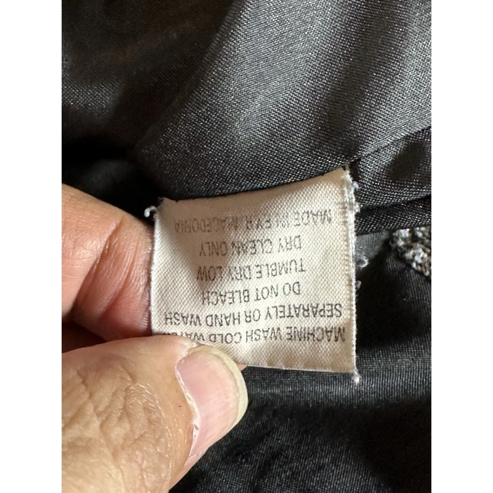 Dressbarn Gray Blazer Jacket Button Down Mock Neck Size XL - Image 7