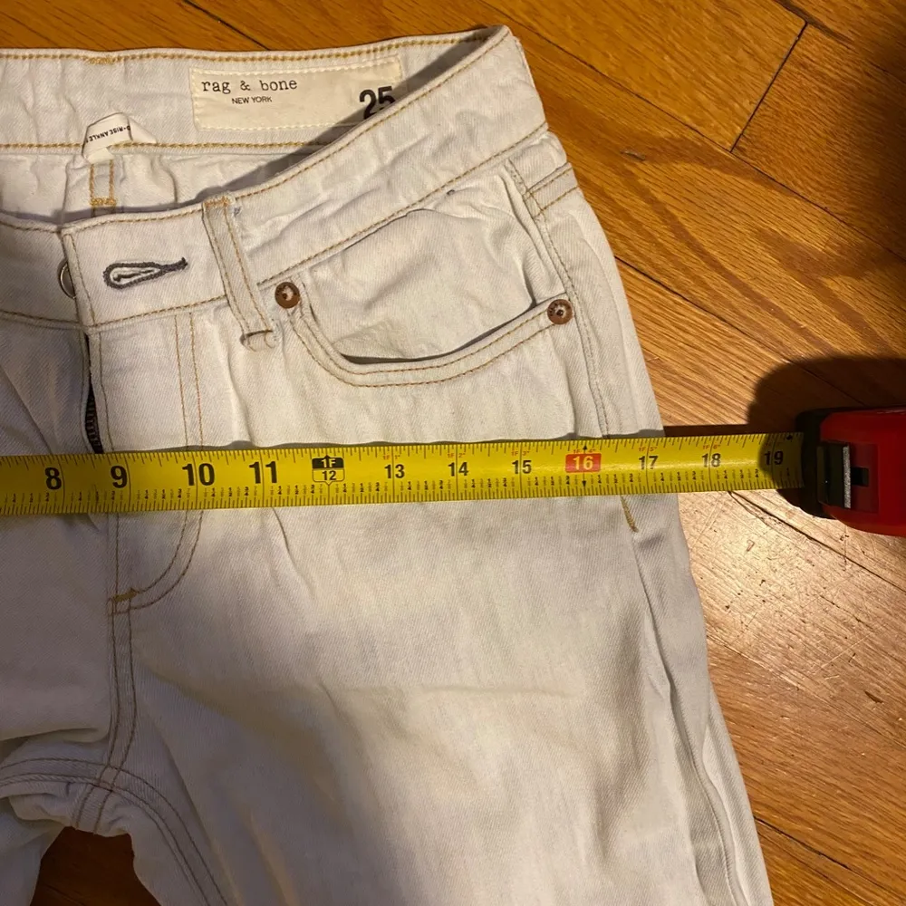 Rag & Bone Cate Mid Rise Ankle Skinny Primrose Whitewash - 25 - Image 13