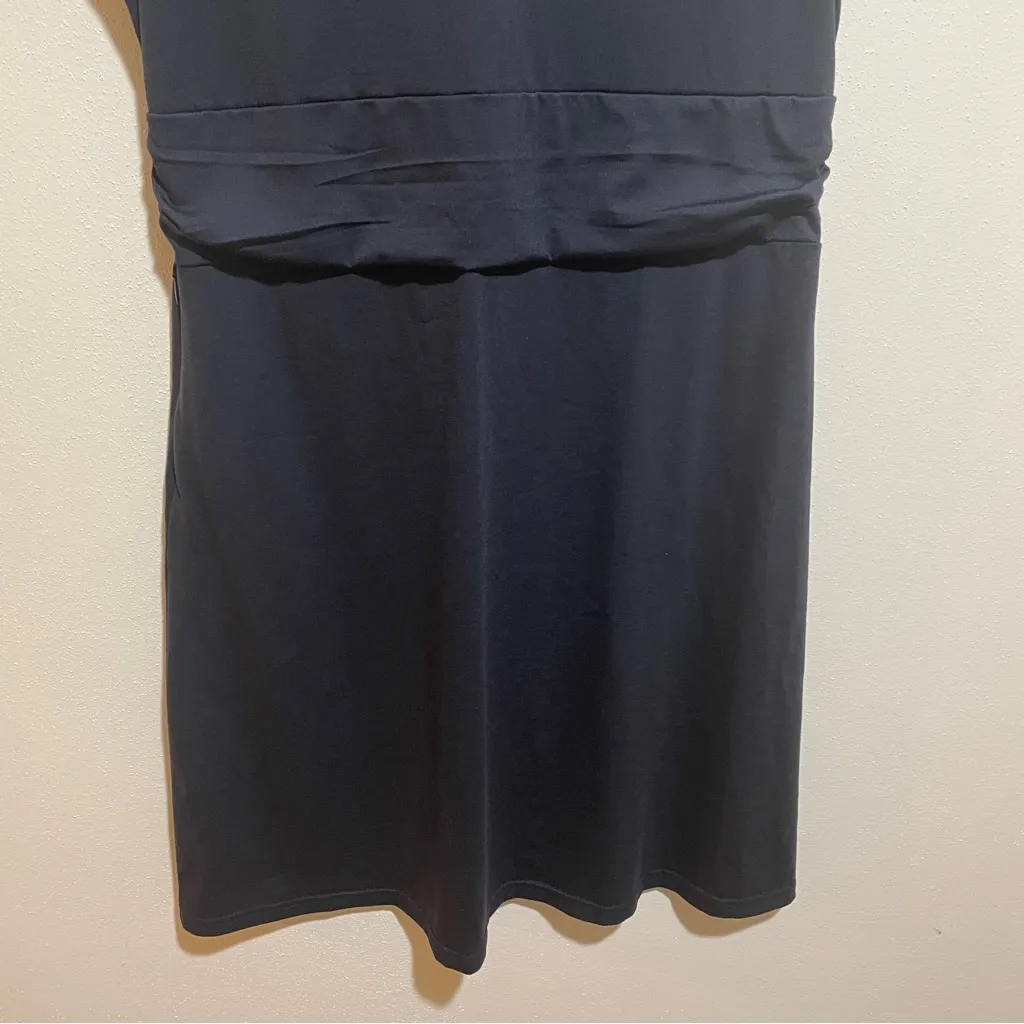 Title Nine Black Breeze V-Neck Active Athletic Mini Dress Sleeveless Size Medium - Image 5