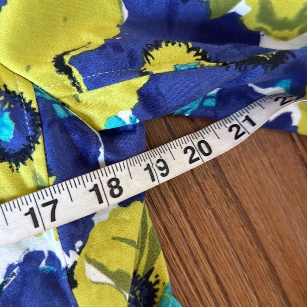 Joan Rivers vibrant floral three button blazer size 12 - Image 9