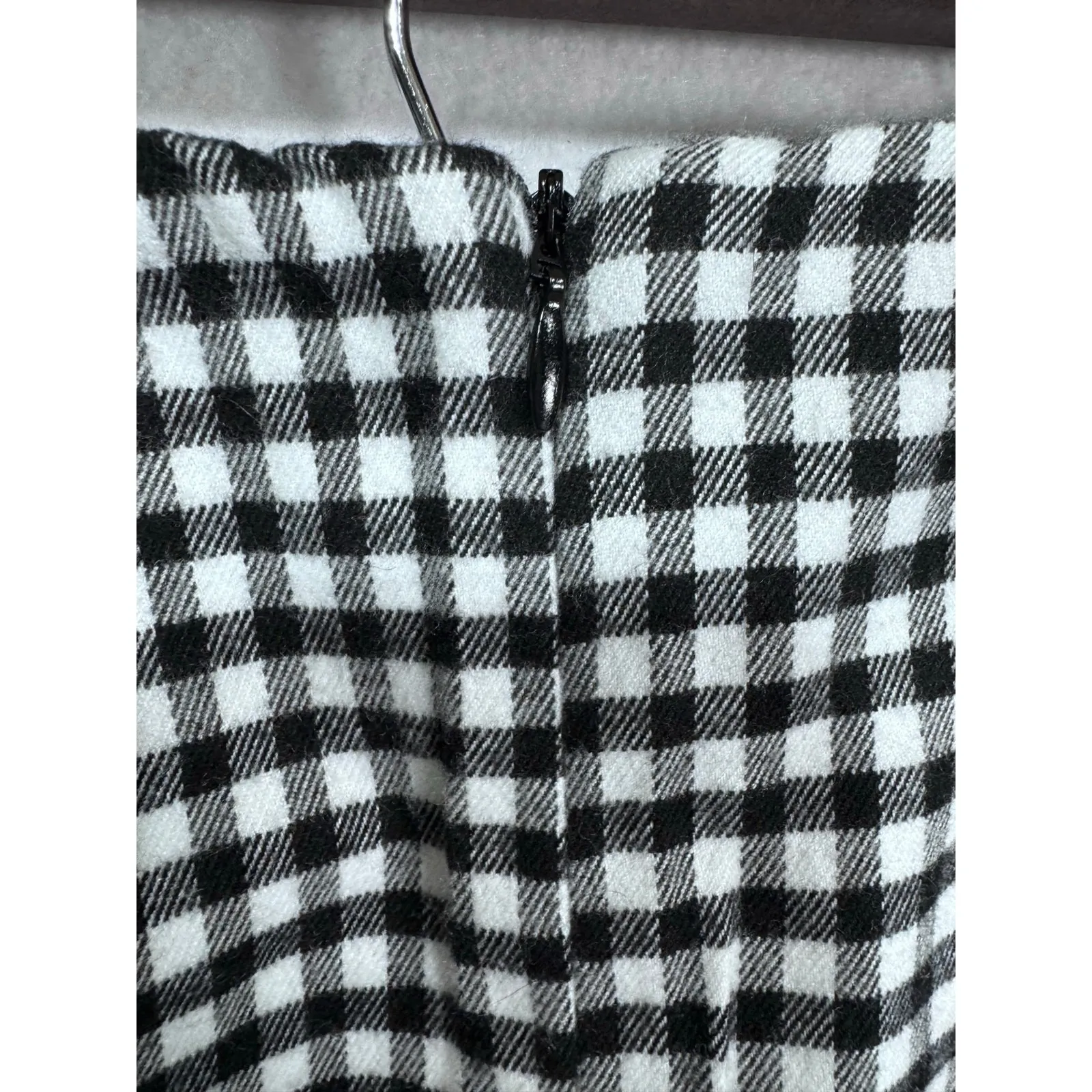 Love On A Hanger Black White Gingham Preppy Academia Mini Skirt Junior's Size‎ 1 - Image 4
