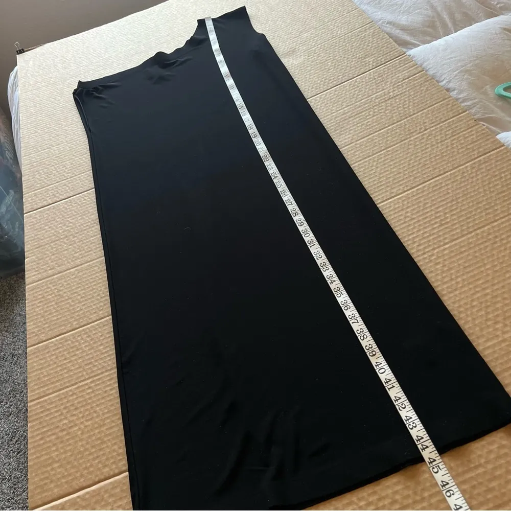 Norma Kamali Drop Shoulder Sheath Dress, black, stretchy jersey, size S - Image 5