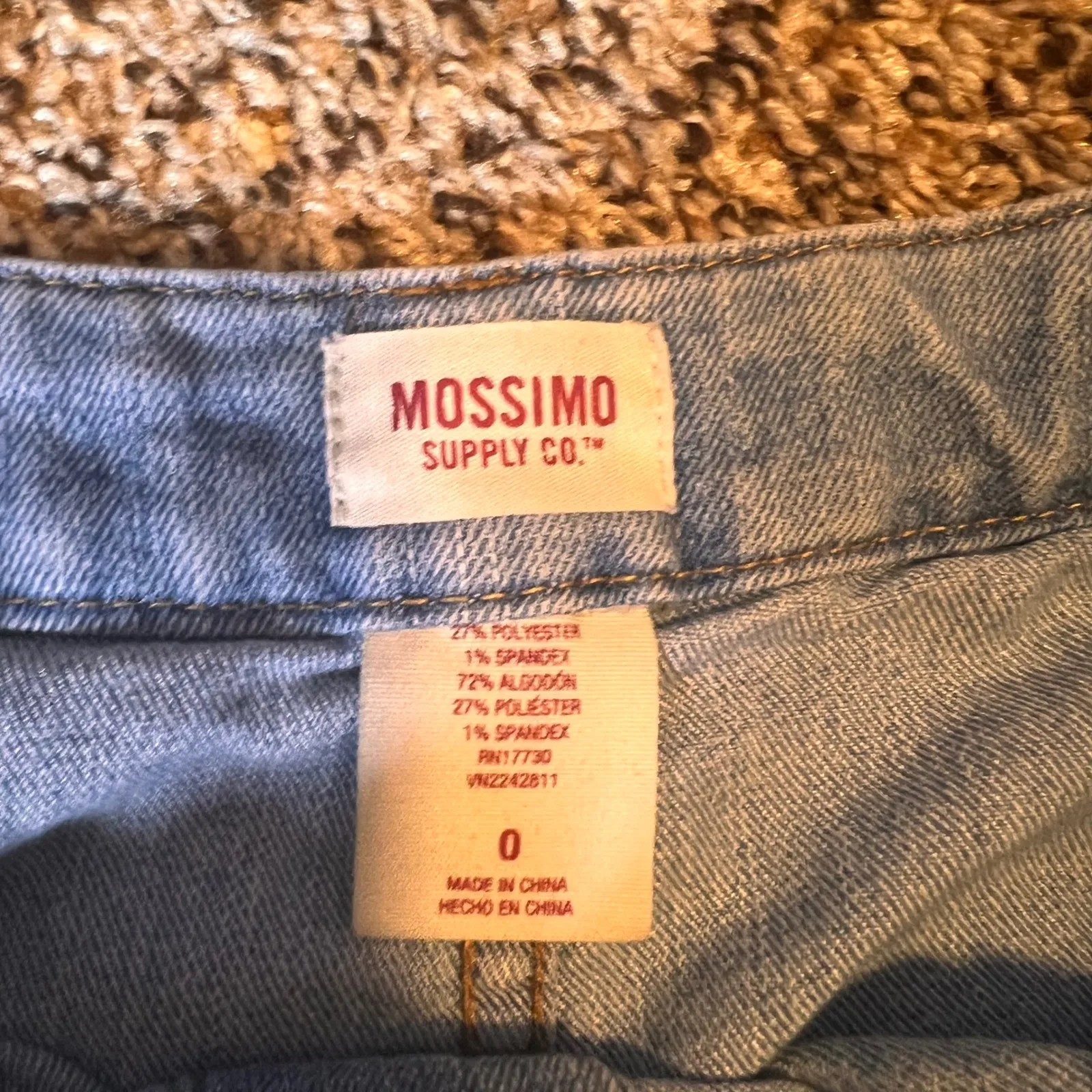 Mossimo Denim Mini‎ Skirt Button Front A - Image 2