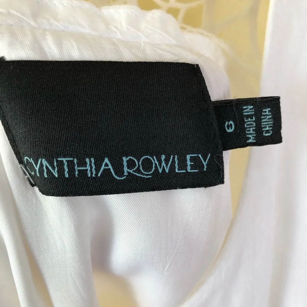 White Linen Lace Back Sleeveless Dress 6 - Image 10