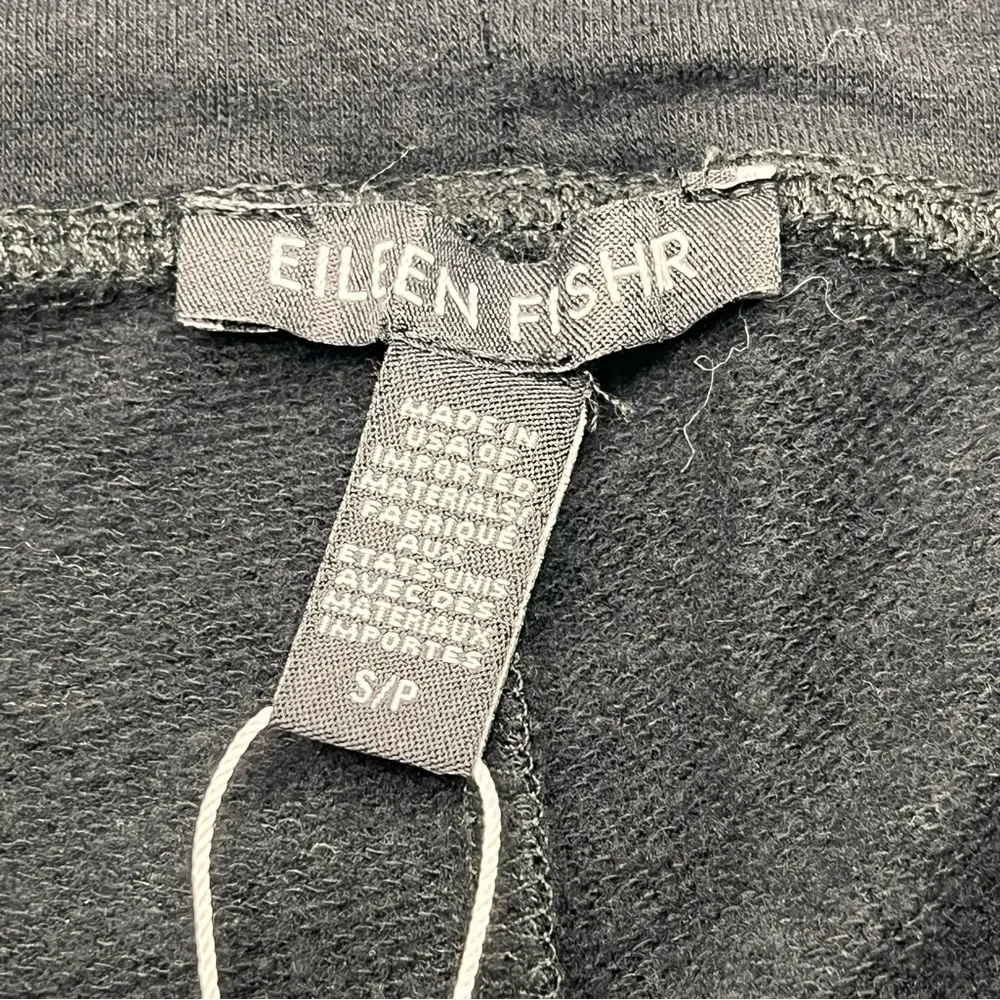 Eileen Fisher Womens Size Small Black High Waist Tapered Leg Pant Pull On Tencel - Image 2