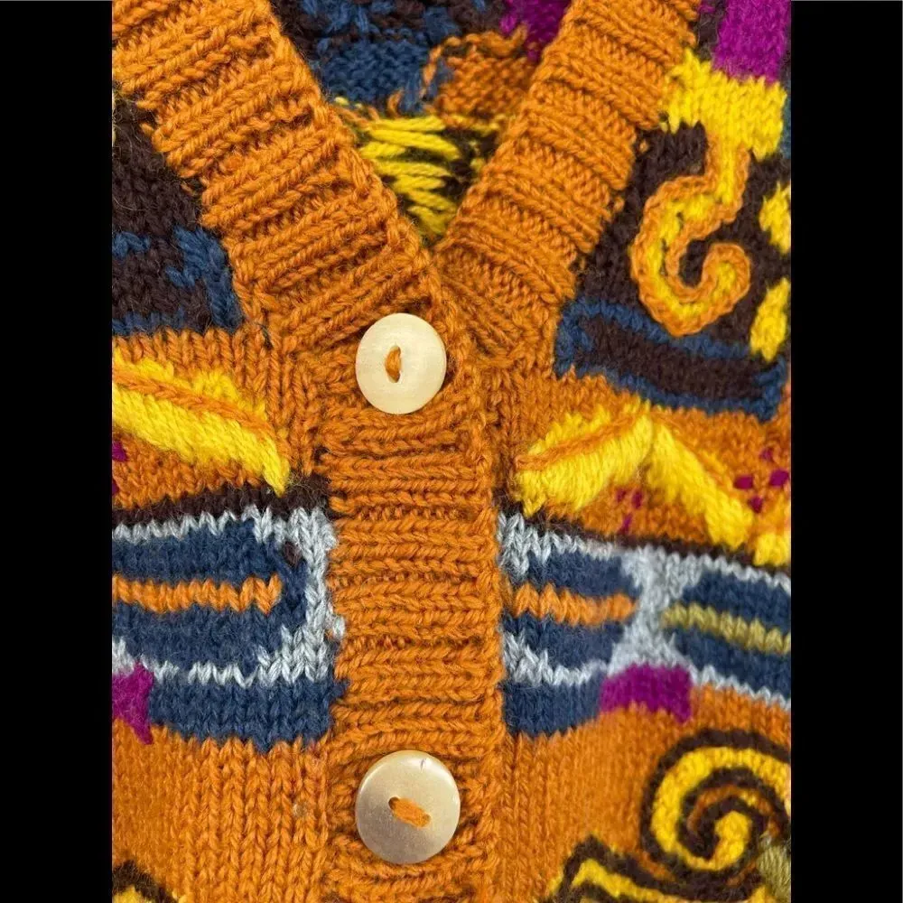 Vintage Roberta Freymann Handknitted Sweater small - Image 4