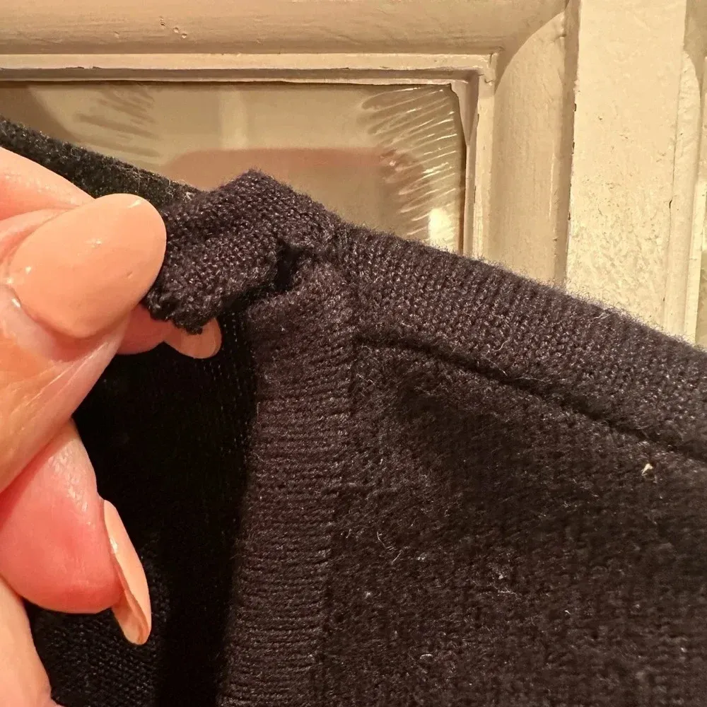 Anthropologie Bl-nk London Gold Sequin Sleeve Sweater Size XXS NWT Flawed Gem - Image 8