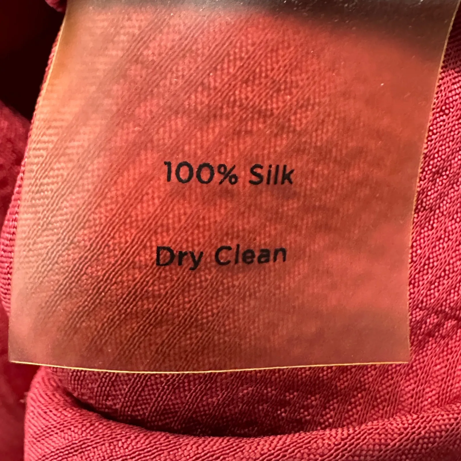 Talbots Women Silk Sleeveless Pintuck Blouse Red Petite 10P Classic Minimalist - Image 5