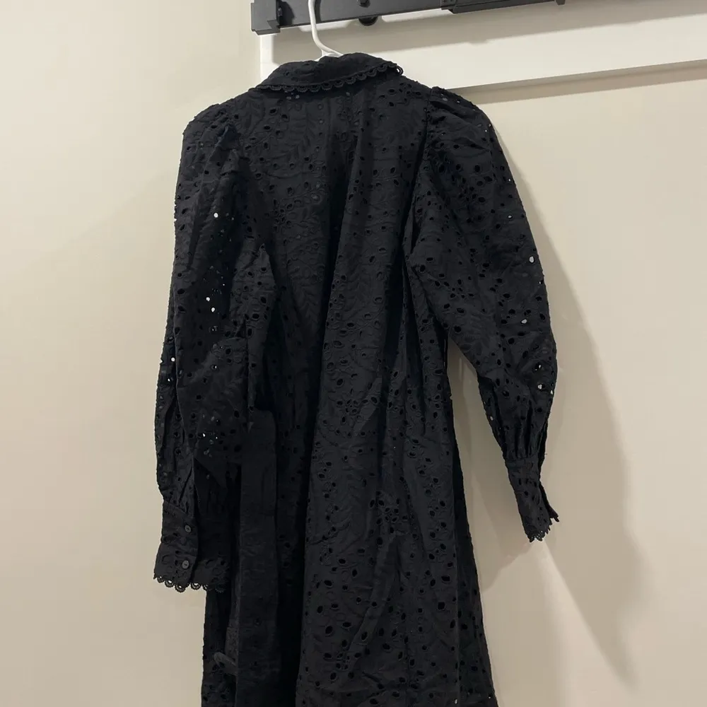 EUC H&M Black Eyelet Dress - Image 5