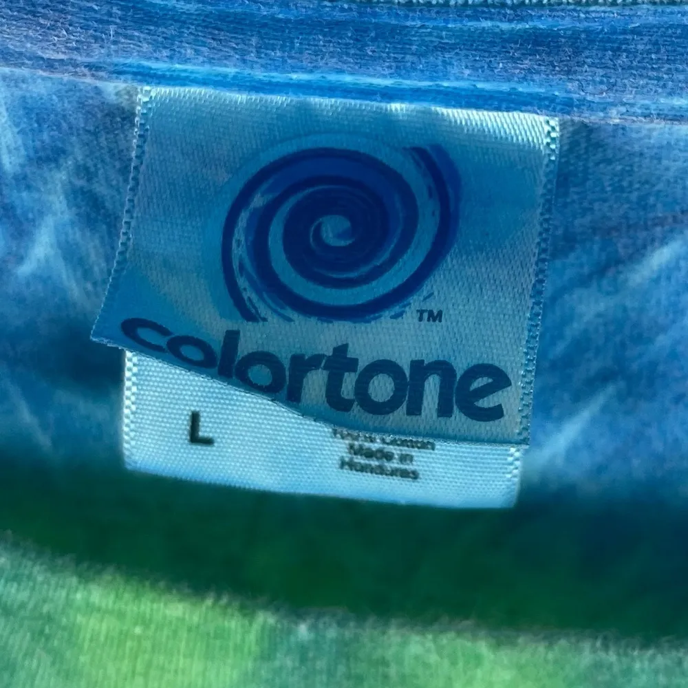 Colortone Large Pastel Tie Dye Virginia Travel Graphic Tee Shirt Yellow - Image 4