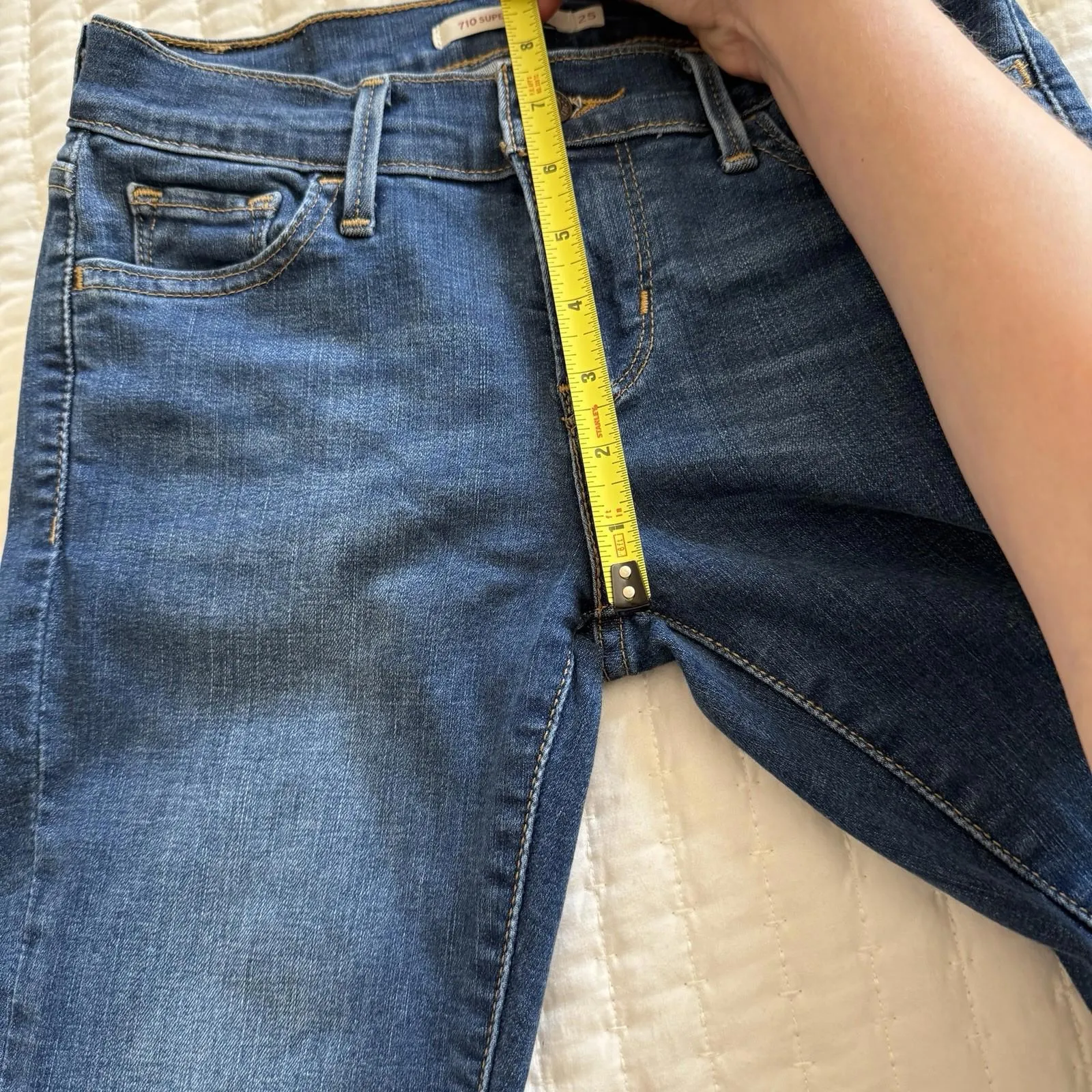 Levi’s 710 Super Skinny Blue Jeans Women’s Sz 25 Levi Strauss - Image 7