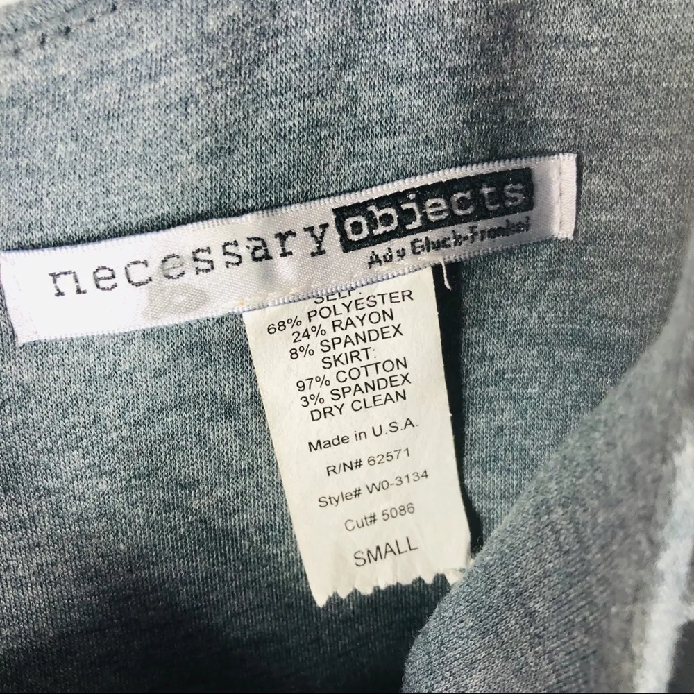 Necessary Objects Gray Ruffle Midi Dress - Image 3