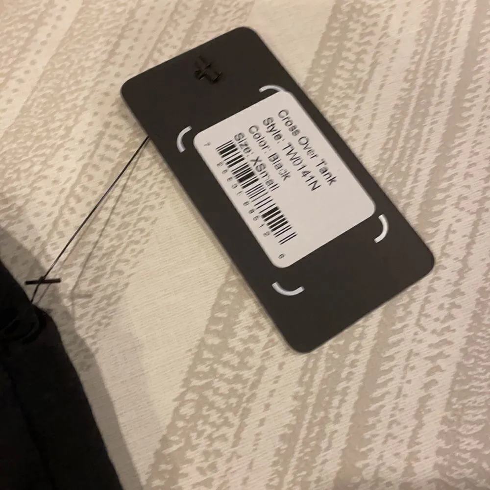 Nux Women’s Black Cross Over Tank Top Black Size XS - Image 6