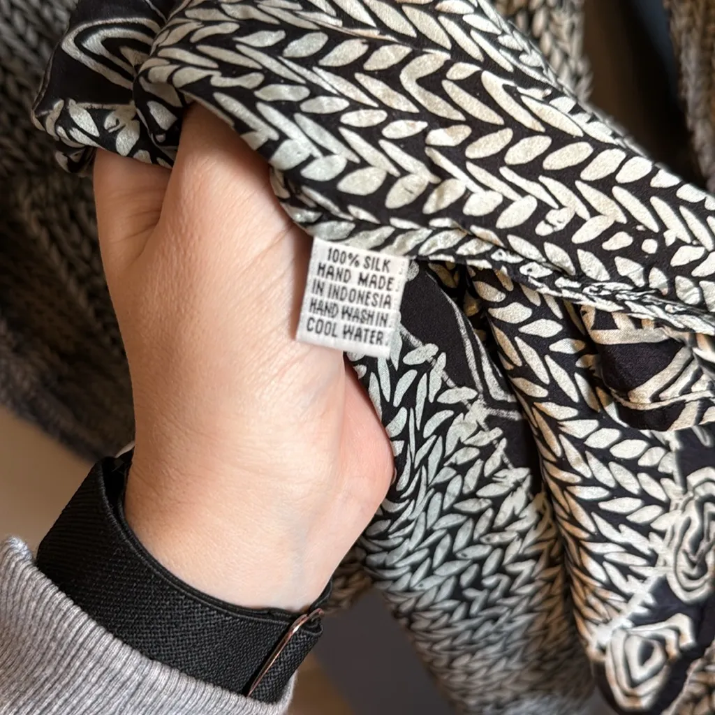 Natalie Martin - Silk Black and White Mini Dress - Image 8