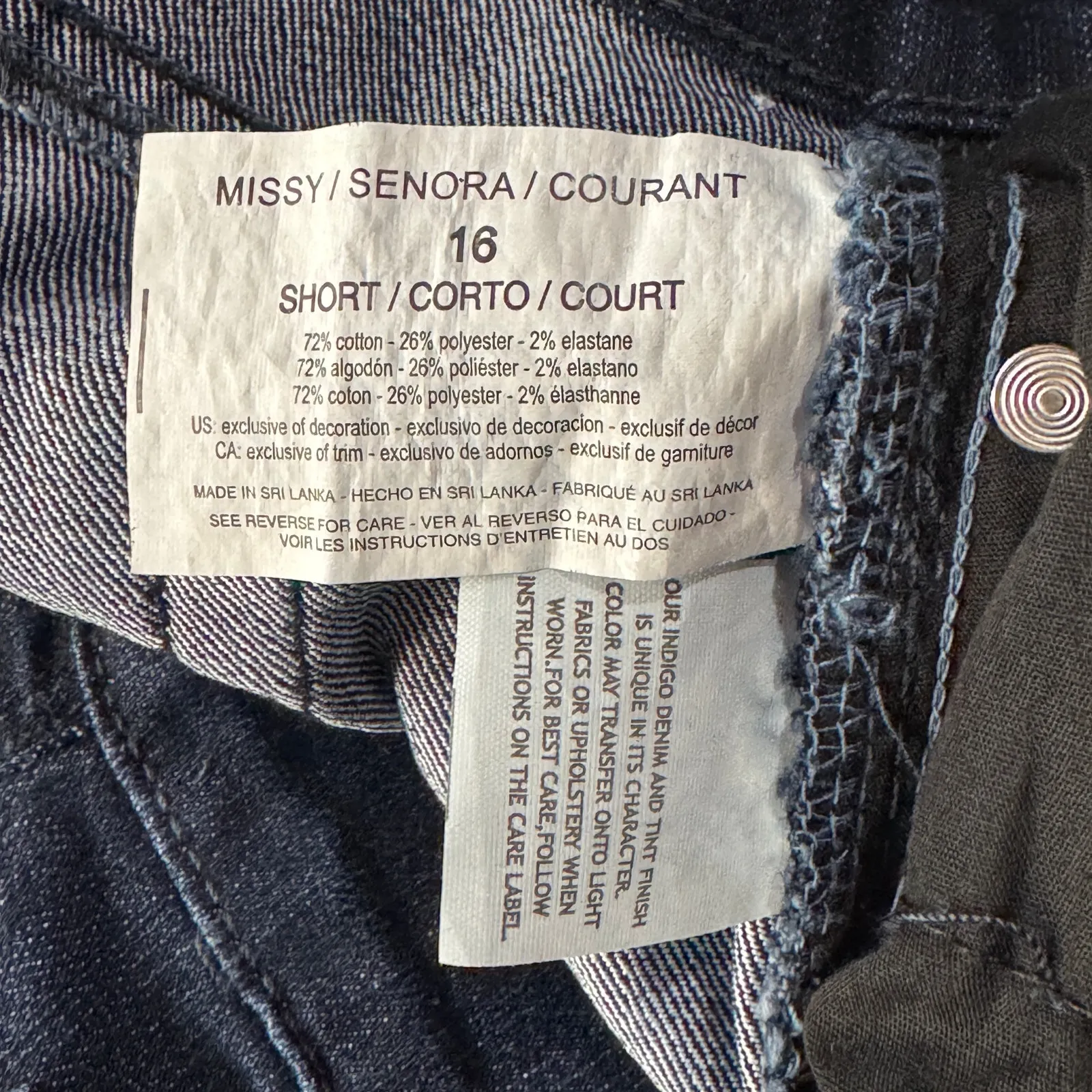 Gloria Vanderbilt SZ 16 Amanda Tapered Jeans Heritage Fit Classic Rise Stretch - Image 9