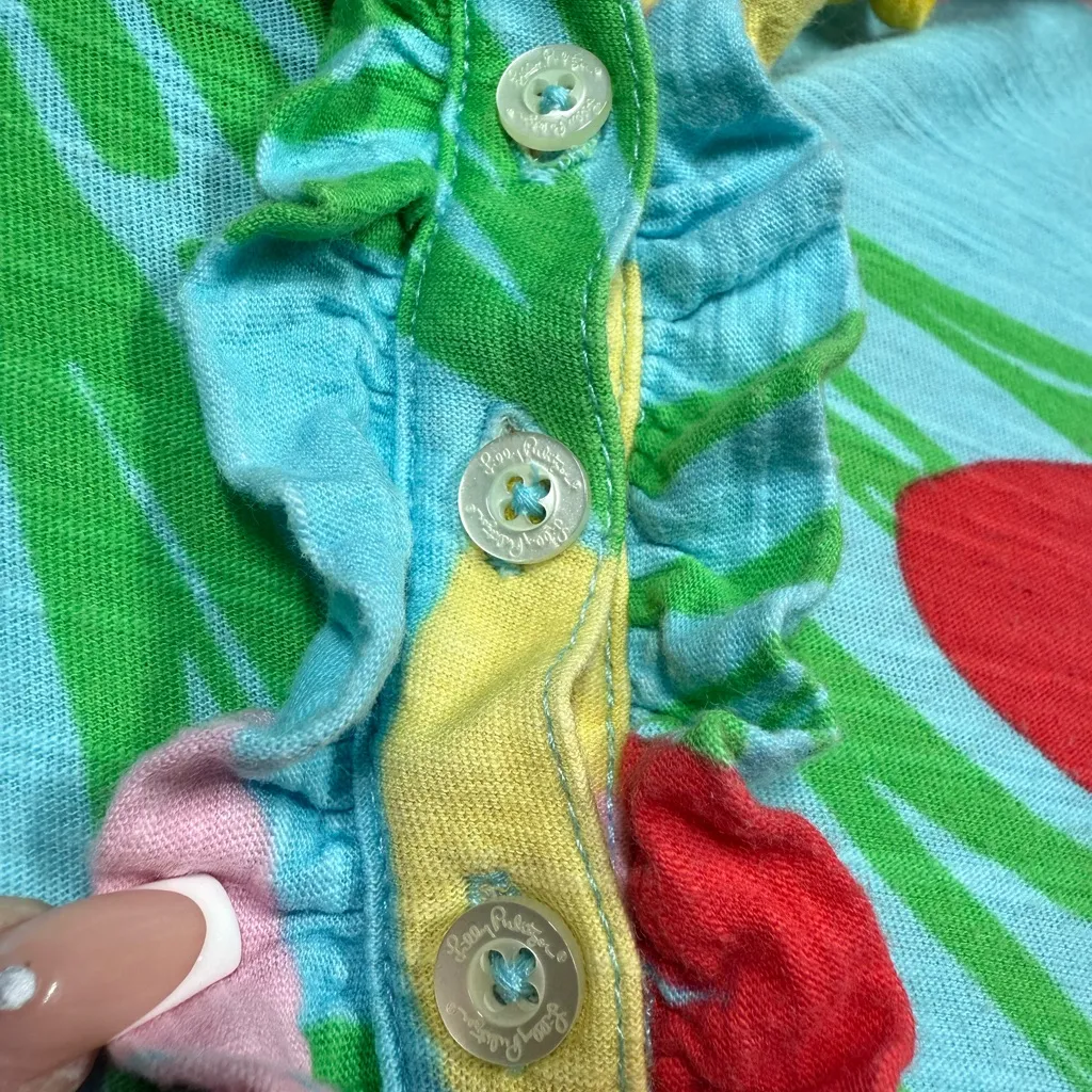 Lilly Pulitzer Carolyn Floral T Shirt Dress Size Medium - Image 3